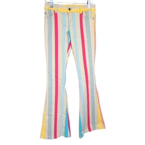 Alice + Olivia by Stacey Bendet Striped Pants Women‎ Size 2 - Picture 1 of 12